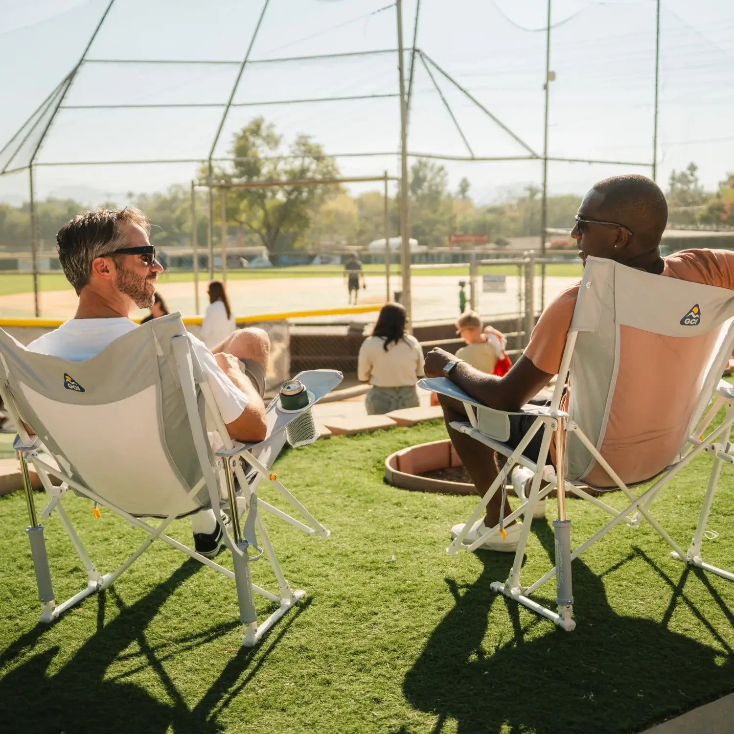 Patented Spring-Action Comfort Pro Rocker XL - Choice 107 - Freestyle Rocker Portable Outdoor Folding Chair Detail