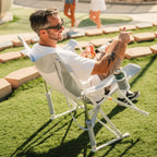 Patented Spring-Action Comfort Pro Rocker XL - Choice 107 - Freestyle Rocker Portable Outdoor Folding Chair Detail