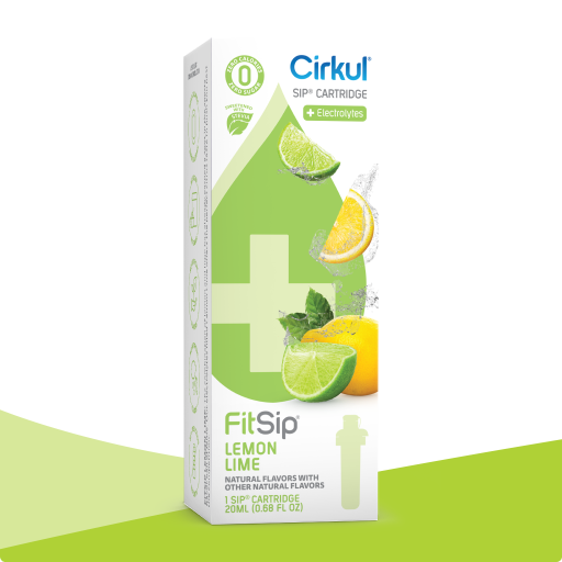 Vitamin-Infused FitSip Lemon Lime (Stevia) PO5V - Zero-Calorie Multi-Flavor Sip Pods for Water Bottle - Default Title