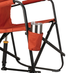 Smooth Motion Freestyle Rocker - Pumpkin Spice - Choice 373 - Patented Spring-Action Rocking Chair for Camping Detail