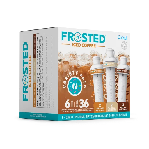 Refreshing Electrolyte Frosted Iced Coffee 6-Pack Variety Pack RAJT - Vitamin-Infused Natural Refreshing Flavor Core Detail