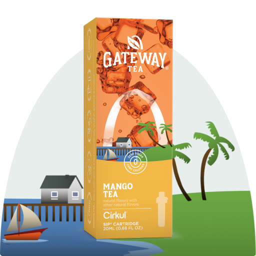 Vitamin-Infused Gateway Mango Tea AQB7 - Electrolyte Hydration Enhanced Taste Cartridges - Default Title
