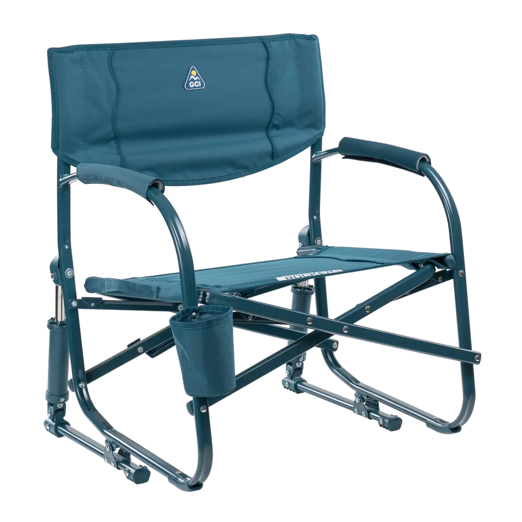 Luxury Camp Grab & Go Rocker - Choice 551 - RoadTrip Rocker Smooth Motion Camp Chair - Teal