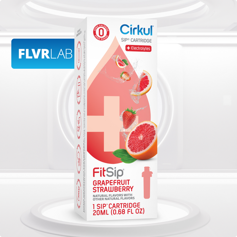 Sugar-Free FitSip Grapefruit Strawberry QAST - Sugar-Free Fruit Flavor Cartridge Refill Detail