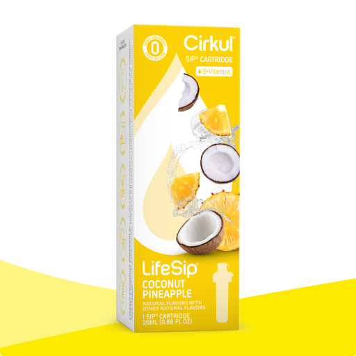 Sugar-Free LifeSip Coconut Pineapple 4960 - Electrolyte Hydration Enhanced Taste Cartridges - Default Title