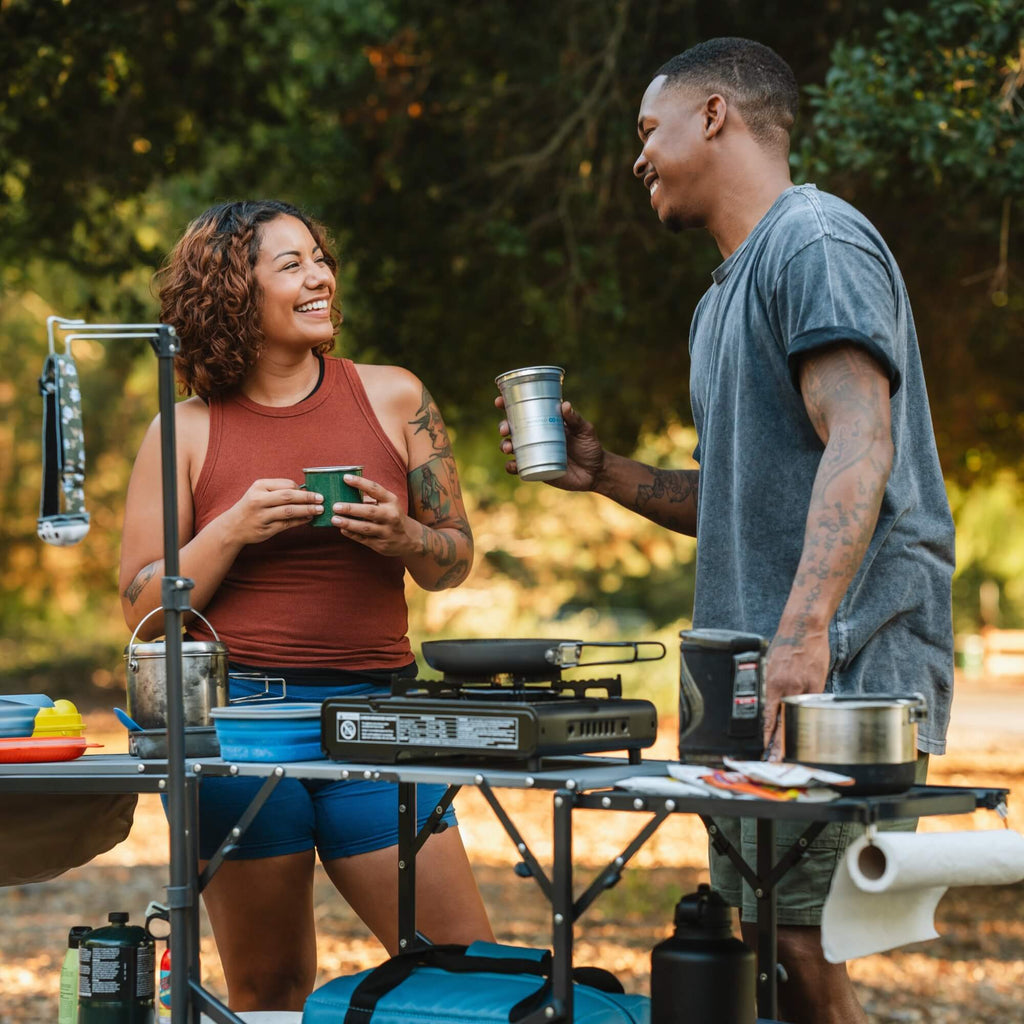 Heat-Resistant Tool Master Cook Station - Choice 171 - Heavy-Duty Stainless Steel Camp Cooking Gear Detail