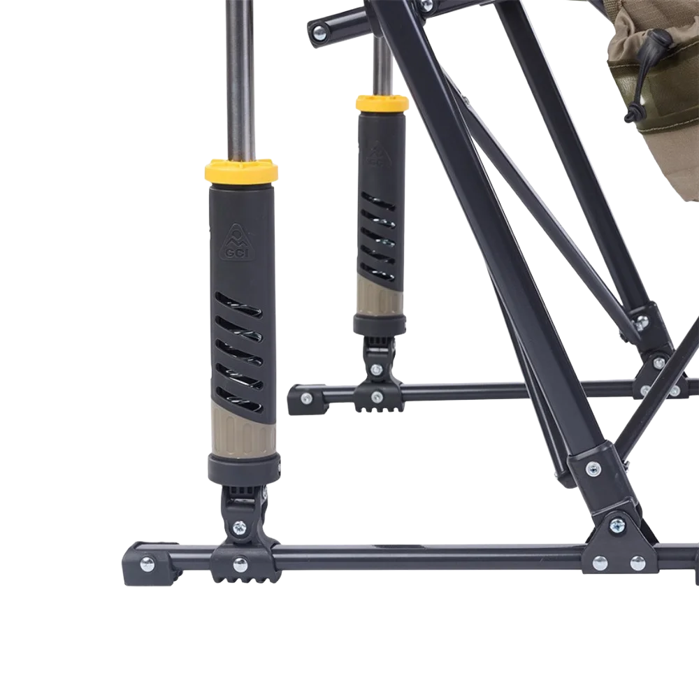 Patented Spring-Action Pod Rocker Elite - Choice 832 - Freestyle Rocker Portable Outdoor Folding Chair Detail