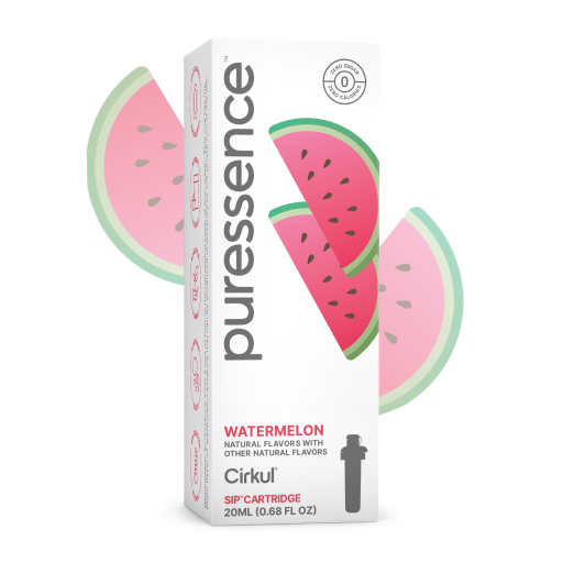 Natural Fruit Flavored Puressence Watermelon (Unsweetened) P6E5 - Electrolyte Hydration Enhanced Taste Cartridges - Default Title