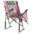 Heavy-Duty Freestyle RoadTrip Rocker - NASCAR For Her - Choice 560 - Patented Spring-Action Rocking Chair for Camping Detail