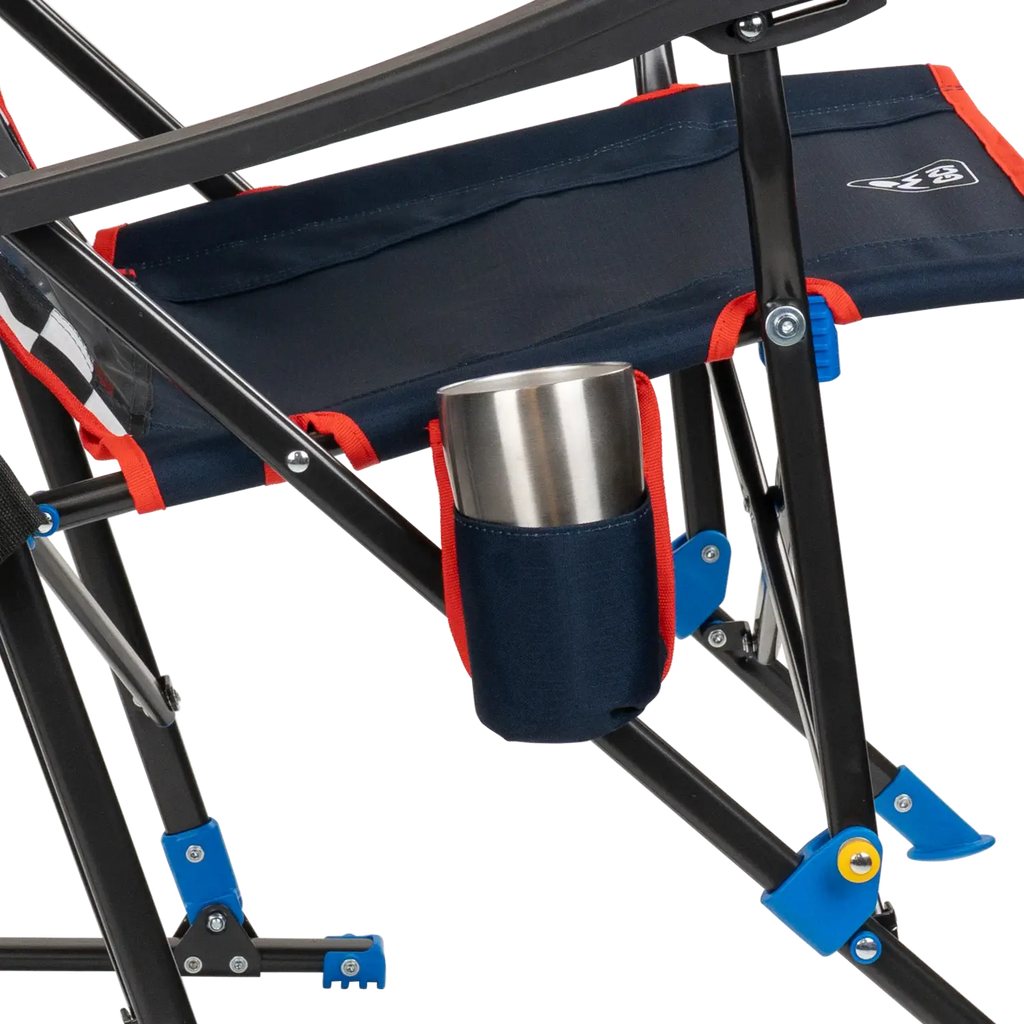 Heavy-Duty Freestyle RoadTrip Rocker - NASCAR For Him - Choice 453 - Patented Spring-Action Rocking Chair for Camping Detail