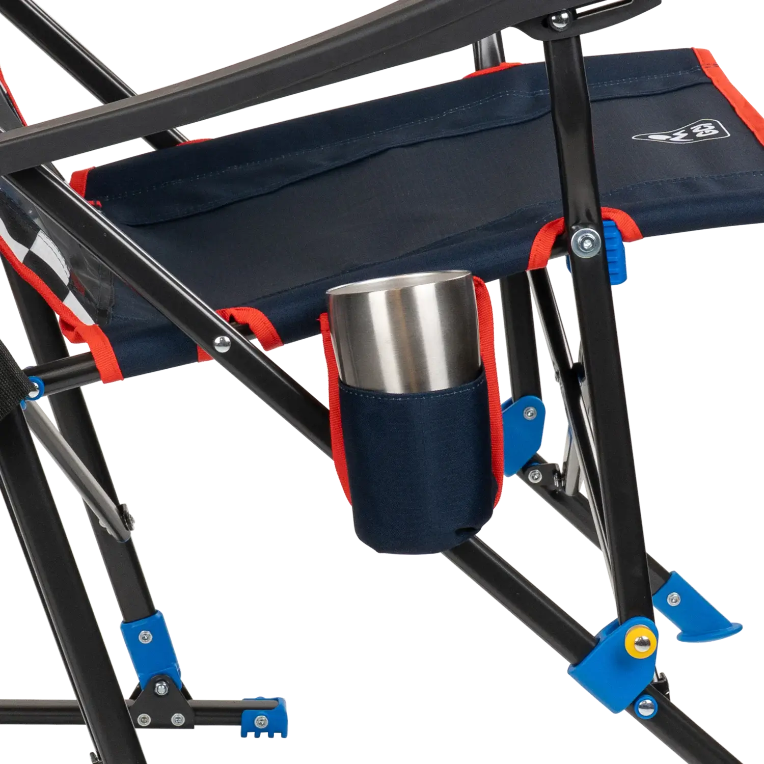 Heavy-Duty Freestyle RoadTrip Rocker - NASCAR For Him - Choice 453 - Patented Spring-Action Rocking Chair for Camping Detail