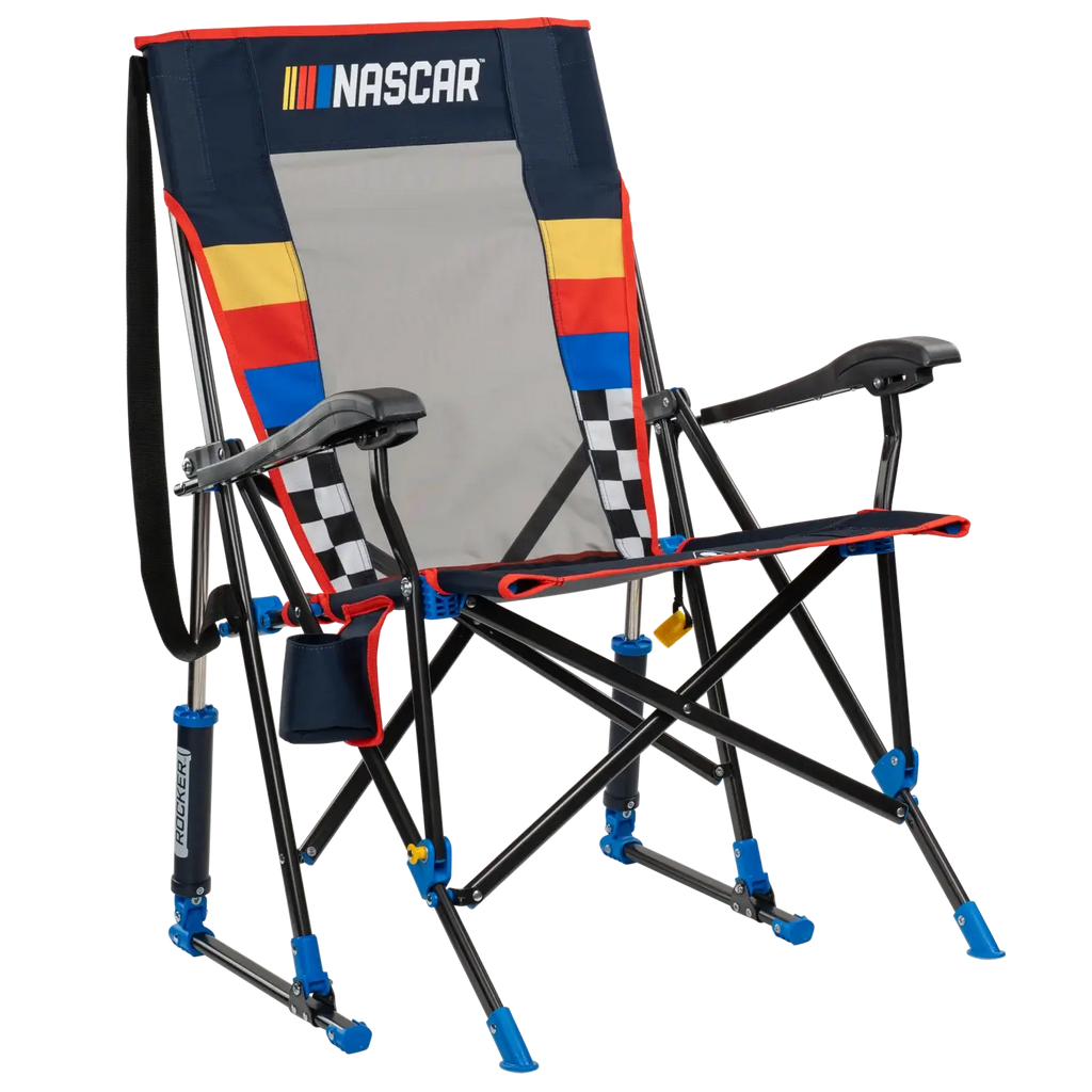 Heavy-Duty Freestyle RoadTrip Rocker - NASCAR For Him - Choice 453 - Patented Spring-Action Rocking Chair for Camping - Default Title