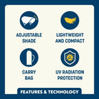 Instant Pop-Up SunShade Accessory - NASCAR - Choice 704 - Portable Beach Canopy with Adjustable Shade Angle Detail