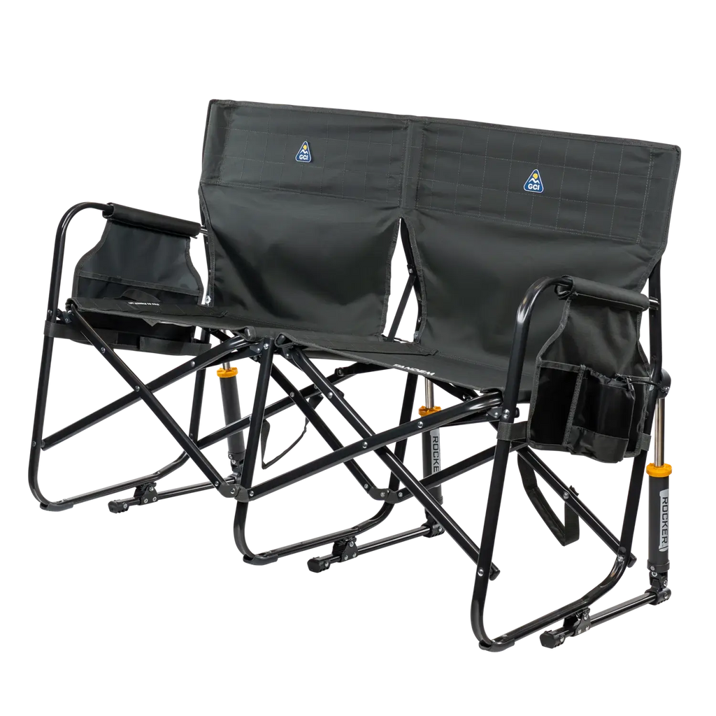 Premium All-Weather Tandem Rocker - Choice 227 - Patented Spring-Action Rocking Chair for Camping Detail